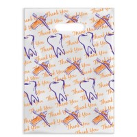 Sherman Dental ORANGE THANK YOU SCATTER BAG 7" x 10"